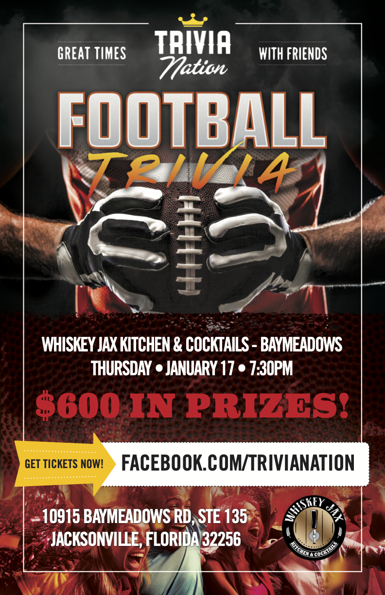 Trivia Nation Football Theme Night Poster