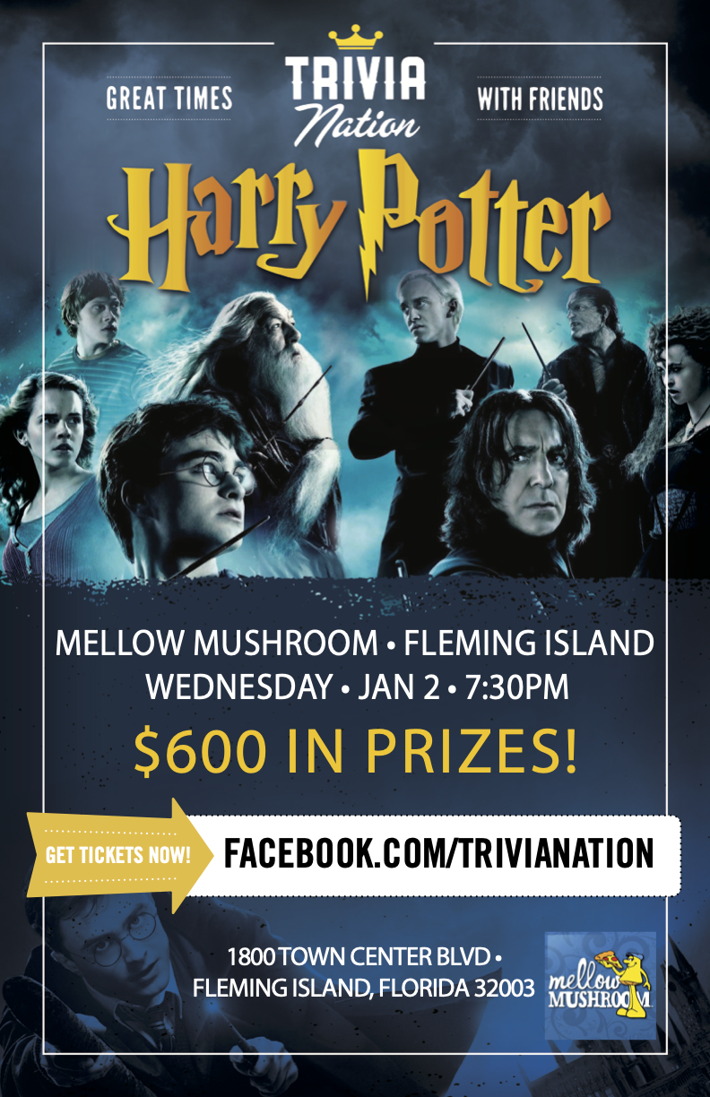 Trivia Nation Harry Potter Theme Night Poster